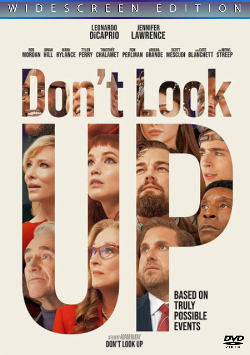 Don't Look Up 2021 DVD Leonardo DiCaprio Jennifer Lawrence Jonah Hill, image size:845x1200