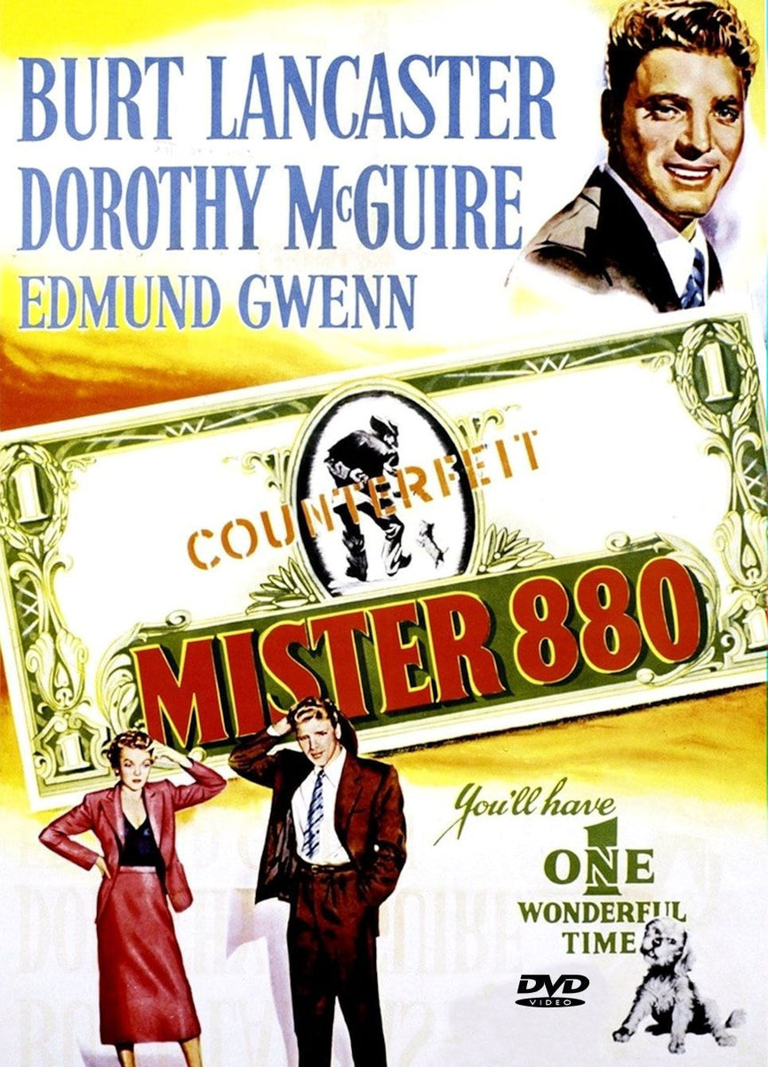 Mister 880 DVD 1950 Burt Lancaster, Dorothy McGuire Edmund Gwenn