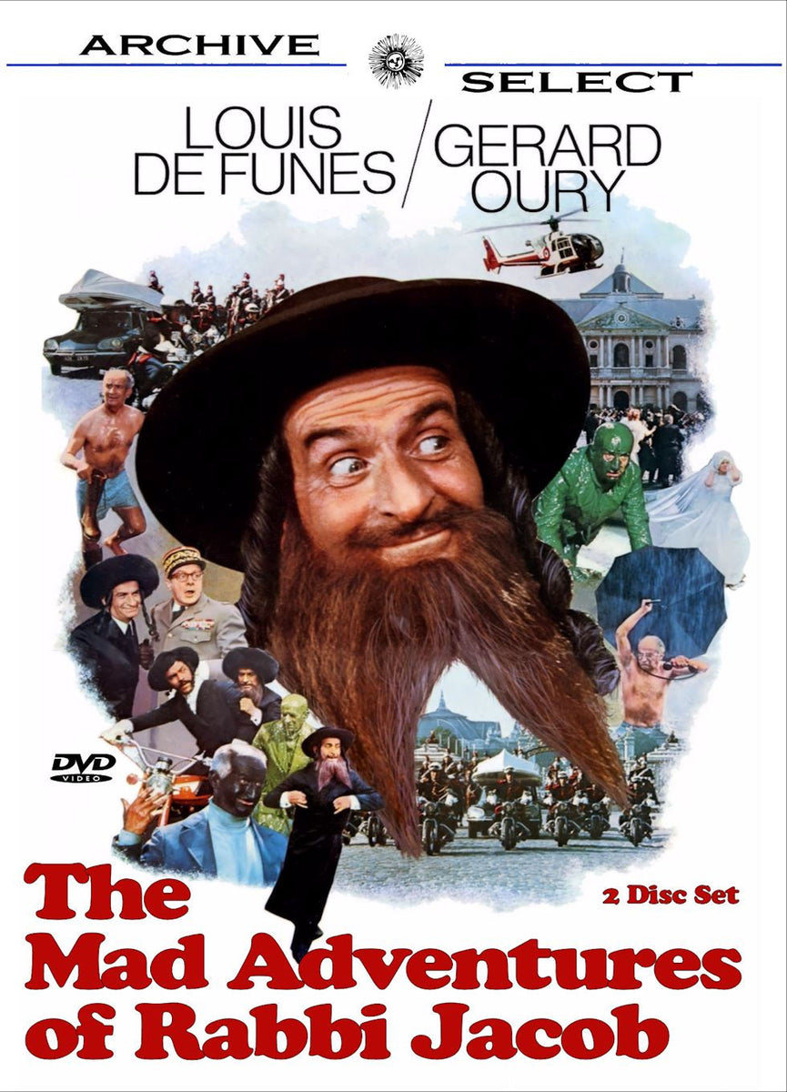 The Mad Adventures of Rabbi Jacob Dubbed & Subtitled 2-Disc Set
