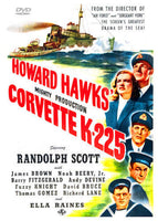 Corvette K-225 DVD 1943 Randolph Scott James Brown Ella Raines Canadian WWII HMCS Donnacona