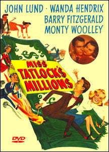 Miss Tatlock's Millions 1948 DVD John Lund Wanda Hendrix Monty Woolley Barry Fitzgerald Plays in US