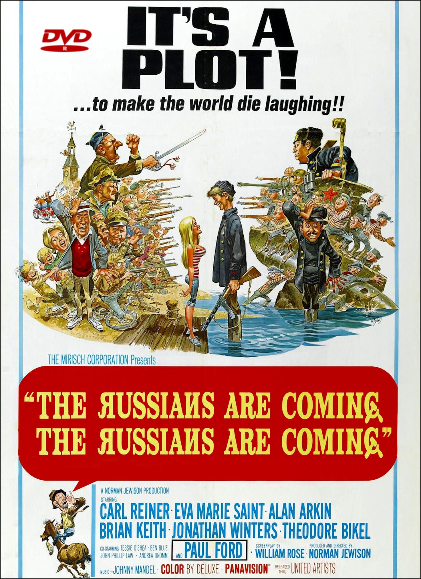 The Russians Are Coming, The Russians Are Coming DVD 1966 Widescreen