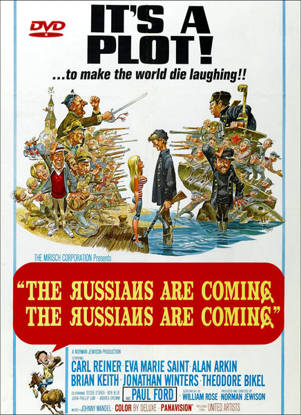 The Russians Are Coming DVD 1966 Widescreen Carl Reiner Alan Arkin Jonathan Winters Norman Jewison