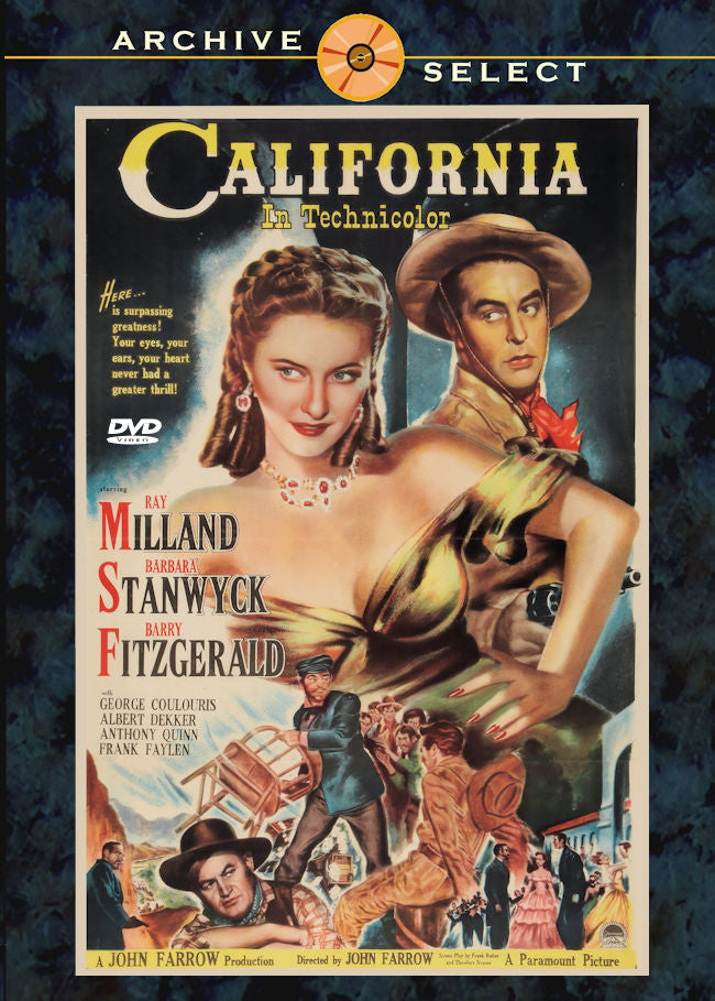 California 1947 DVD Ray Milland Barbara Stanwyck Barry Fitzgerald