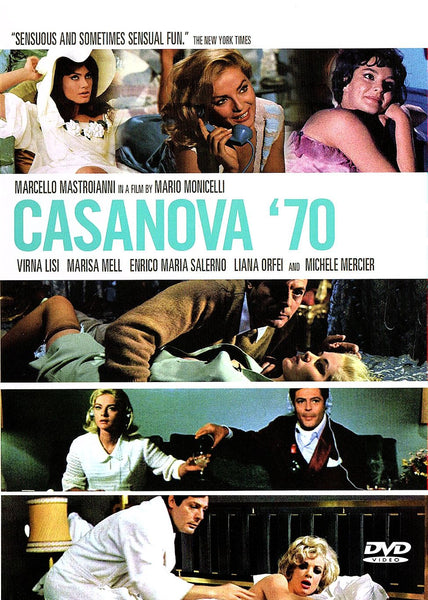 Casanova '70 DVD 1965 Marcello Mastroianni Virna Lisi Carlo Ponti Widescreen re-mastered Plays in US
