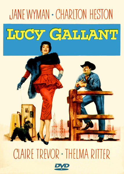 Lucy Gallant DVD 1955 Jane Wyman Charlton Heston restored Plays in US Claire Trevor "Neiman-Marcus"