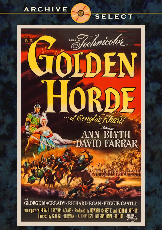 The Golden Horde 1951 DVD Ann Blyth David Farrar Richard Egan