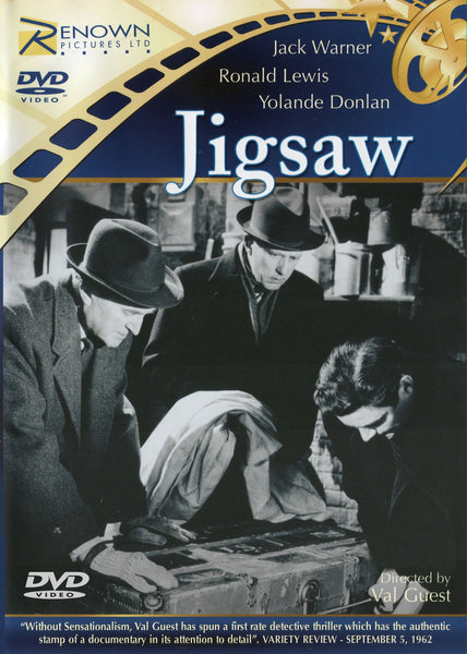 Jigsaw 1962 DVD Jack Warner Ronald Lewis Val Guest Plays US True "Brighton Trunk Murders" Restored