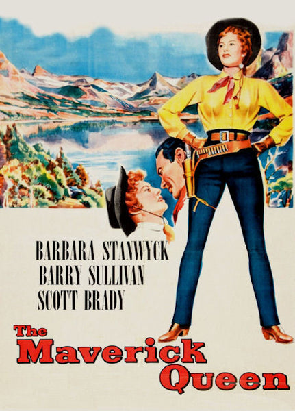 The Maverick Queen DVD 1956 Barbara Stanwyck Scott Brady Barry Sullivan Zane Grey "Maverick Queen" TruColor