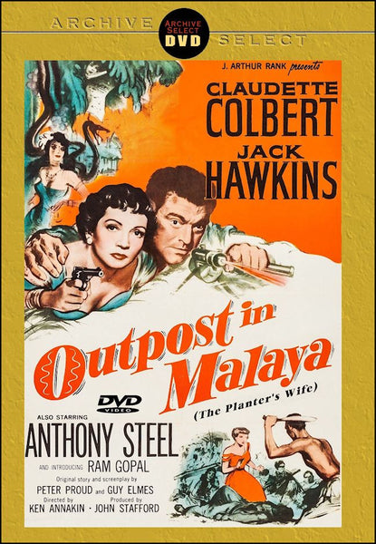 Outpost in Malaya The Planter's Wife 1952 DVD Claudette Colbert Jack Hawkins Remastered Plays in US