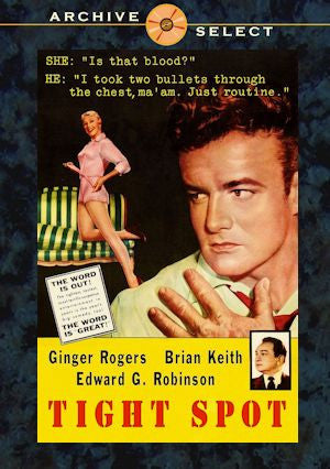 Tight Spot 1955 DVD Ginger Rogers Brian Keith Edward G. Robinson Lorne Greene Noir police drama