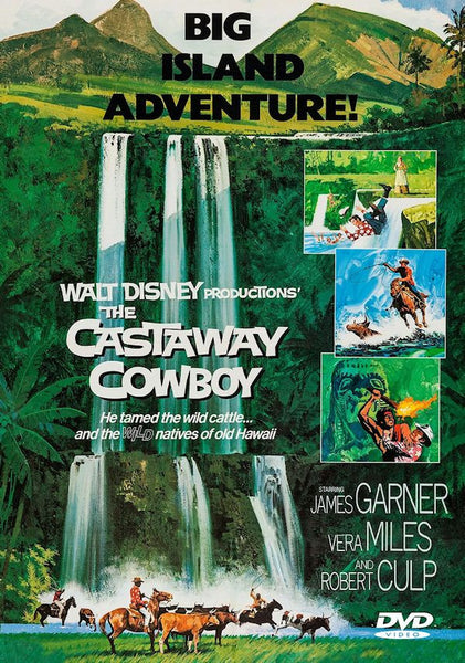 The Castaway Cowboy 1974 DVD James Garner Vera Miles Cowhand Hawaii Robert Culp Texas Disney