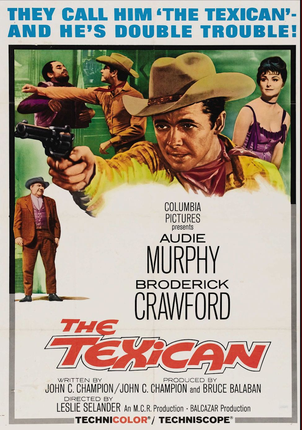 The Texican 1966 DVD Audie Murphy Broderick Crawford